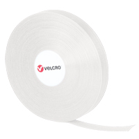 Attaches QWIK, Boucle et crochet, 25 vg x 3/4", Auto-aggripant, Blanc Equipex