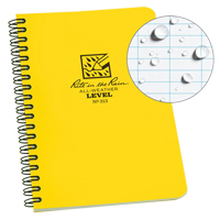 Carnet de notes de poche &agrave; spirale lat&eacute;rale, Couverture souple, Jaune, 64 Pages, 4-5/8" , 7"  Equipex