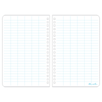 Carnet de notes de poche &agrave; spirale lat&eacute;rale, Couverture souple, Jaune, 64 Pages, 4-5/8" , 7"  Equipex