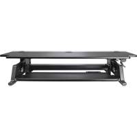 Goya Sit-Stand Workstation, Desktop Unit, 20" H x 42" W x 16" D, Black Equipex
