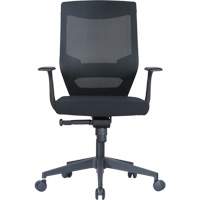 Activ Series Synchro-Tilt Office Chair, Fabric/Mesh, Black, 275 lbs. Capacity Equipex