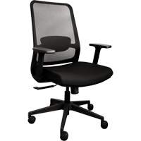 Activ Series Synchro-Tilt Office Chair, Fabric/Mesh, Black, 275 lbs. Capacity Equipex