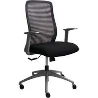 Era Series Adjustable Office Chair, Fabric/Mesh, Black, 275 lbs. Capacity Equipex