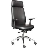 Activ Series High Back Executive Chair, Polyurethane/Vinyl, Black, 275 lbs. Capacity Equipex