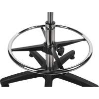 Tabouret robuste et ergonomique, Stationnaire, Ajustable, 39” - 48”, Polyur&eacute;thane Si&egrave;ge, Noir Equipex