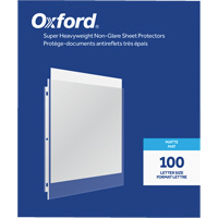 Pochettes prot&egrave;ge-documents anti&eacute;blouissantes gros calibre Oxford Equipex