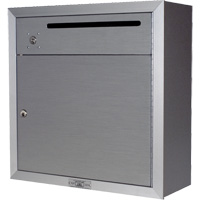 Collection Box, Surface -Mounted, 12-3/4" x 16-3/8", 2 Doors, Aluminum Equipex