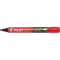 400 Permanent Marker, Chisel, Red Equipex