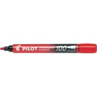 Marqueur permanent s&eacute;rie 100, Ronde, Rouge Equipex