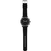 Tr&egrave;s grande montre chronographe automatique pour plongeur/pilote d'avion, Num&eacute;rique, &agrave; piles, 46 mm, Noir Equipex