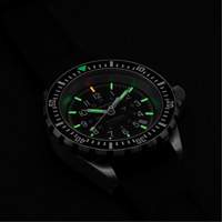Grande montre automatique de plong&eacute;e, Num&eacute;rique, &agrave; piles, 41 mm, Noir Equipex