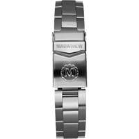 Grande montre automatique de plong&eacute;e &eacute;dition arctique GSAR avec bracelet en acier inoxydable, Num&eacute;rique, &agrave; piles, 41 mm, Argent Equipex