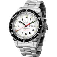 Tr&egrave;s grande montre automatique &eacute;dition arctique avec jour/date avec bracelet en acier inoxydable, Num&eacute;rique, &agrave; piles, 46 mm, Argent Equipex