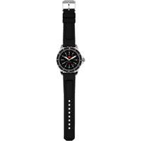 Tr&egrave;s grande montre &agrave; quartz pour plongeur avec feuille d'&eacute;rable rouge, Num&eacute;rique, &agrave; piles, 46 mm, Noir Equipex