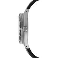 Montre Steel Navigator sur ensemble bracelet en caoutchouc noir de trois morceaux, Num&eacute;rique, &agrave; piles, 41 mm, Noir Equipex