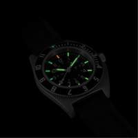 Montre Steel Navigator sur ensemble bracelet en caoutchouc noir de trois morceaux, Num&eacute;rique, &agrave; piles, 41 mm, Noir Equipex