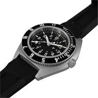 Montre Steel Navigator sur ensemble bracelet en caoutchouc noir de trois morceaux, Num&eacute;rique, &agrave; piles, 41 mm, Noir Equipex