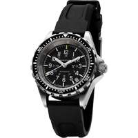 Montre Steel Navigator avec date sur ensemble bracelet en caoutchouc noir de trois morceaux, Num&eacute;rique, &agrave; piles, 36 mm, Noir Equipex