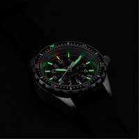 Montre Steel Navigator avec date sur ensemble bracelet en caoutchouc noir de trois morceaux, Num&eacute;rique, &agrave; piles, 36 mm, Noir Equipex