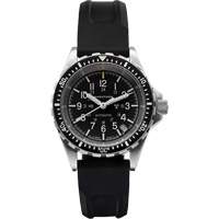 Montre Steel Navigator avec date sur ensemble bracelet en caoutchouc noir de trois morceaux, Num&eacute;rique, &agrave; piles, 36 mm, Noir Equipex