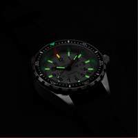 Montre automatique moyenne pour plongeur &eacute;dition arctique, Num&eacute;rique, &agrave; piles, 36 mm, Noir Equipex
