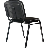 Stacking Chairs, Fabric, 32" High, 250 lbs. Capacity, Black Equipex