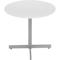Table ronde &agrave; hauteur r&eacute;glable Newland, 36" lo x 36" la x 29" h, Dessus de 1", Stratifi&eacute;/Polypropyl&egrave;ne, Blanc Equipex