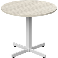 Table ronde &agrave; hauteur r&eacute;glable Newland, 36" lo x 36" la x 29" h, Dessus de 1", Stratifi&eacute;, Havane Equipex