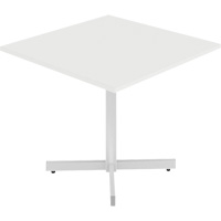 Table carr&eacute;e &agrave; hauteur r&eacute;glable Newland, 36" lo x 36" la x 29" h, Dessus de 1", Stratifi&eacute;, Blanc Equipex
