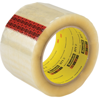 Scotch&reg; Box Sealing Tape 371, Hot Melt Adhesive, 1.9 mils, 36 mm (1-1/2") x 914 m (2998') Equipex