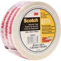 Ruban d'emballage Scotch 3775 avec message, Adh&eacute;sif Thermofusible, 2 mils, 48 mm (1-22/25") x 100 m (328') Equipex