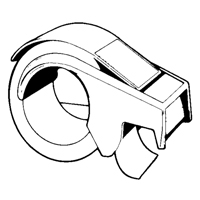 Hand Tape Dispenser, Standard-Duty, Fits Tape Width Of 50.8 mm (2") Equipex