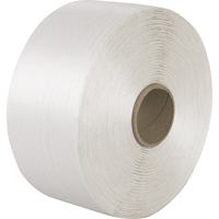 Feuillard en cordon li&eacute;, Cordon en polyester, 1/4" la x 7800' lo, Calibre Manuel Equipex