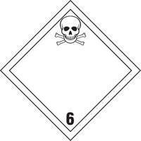 TDG Shipping Labels, Class 6.1, Toxic Substances, Vinyl Equipex