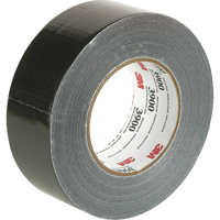 Economy Grade Coloured Duct Tape 3900, 8 mils, Black, 48 mm (2") x 55 m (180') Equipex