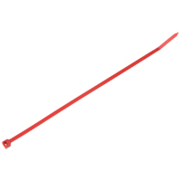 Intermediate Cable Ties, 8" Long, 40 lbs. Tensile Strength, Red Equipex