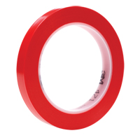 Ruban en vinyle 471, 12 mm (1/2") la x 32,9 m (108') lo, 5,3 mils, Rouge Equipex
