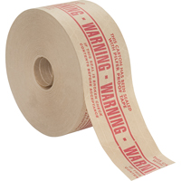 Pre-Printed Gummed Tapes, 72 mm (2-4/5") x 137 m (449.475'), Kraft Equipex