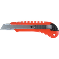 Couteau professionnel ATK300, 18 mm, Acier au carbone, Prise en Plastique Equipex
