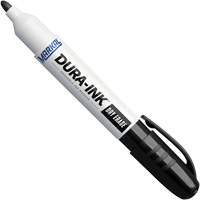 Marqueurs &agrave; essuyage &agrave; sec Dura-Ink, Noir, Pointe Ronde Equipex