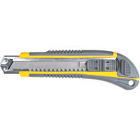 Couteau ATK100, 18 mm, Acier au carbone, Prise en Caoutchouc Equipex