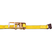 Tendeurs d'arrimage &agrave; cliquet, Crochet plat, 3" , 30' , Charge d'utilisation max. 5400 lb (2450 kg) Equipex