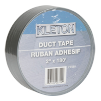 Utility Grade Duct Tape, 9 mils, Silver, 50 mm (2") x 55 m (180') Equipex