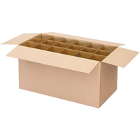 Boîte d'exp&eacute;dition pour cannettes a&eacute;rosols, 12-1/4" lo x 9-3/16" la x 10-5/16" h, ondulations C Equipex