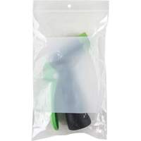 Sacs en poly avec espace inscriptible blanc, Refermable, 8" x 5", 2 mils Equipex