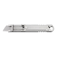 Couteau de s&eacute;curit&eacute; autor&eacute;tractable, 14,5 mm, Acier inoxydable, Prise en Acier inoxydable Equipex