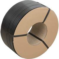 Feuillard, Polypropyl&egrave;ne, 5/8" la x 6000' lo, Noir, Calibre Manuel Equipex