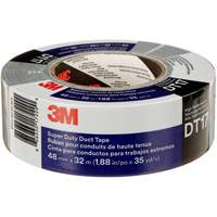 DT17 Super-Duty Duct Tape, 17 mils, Black, 48 mm (2") x 32 m (105') Equipex