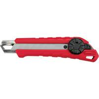 Snap-Off Knife, 18 mm, Carbide, Rubber/Polypropylene Handle Equipex