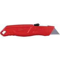 Self-Retracting Knife, 3/4", Steel, Metal Handle Equipex